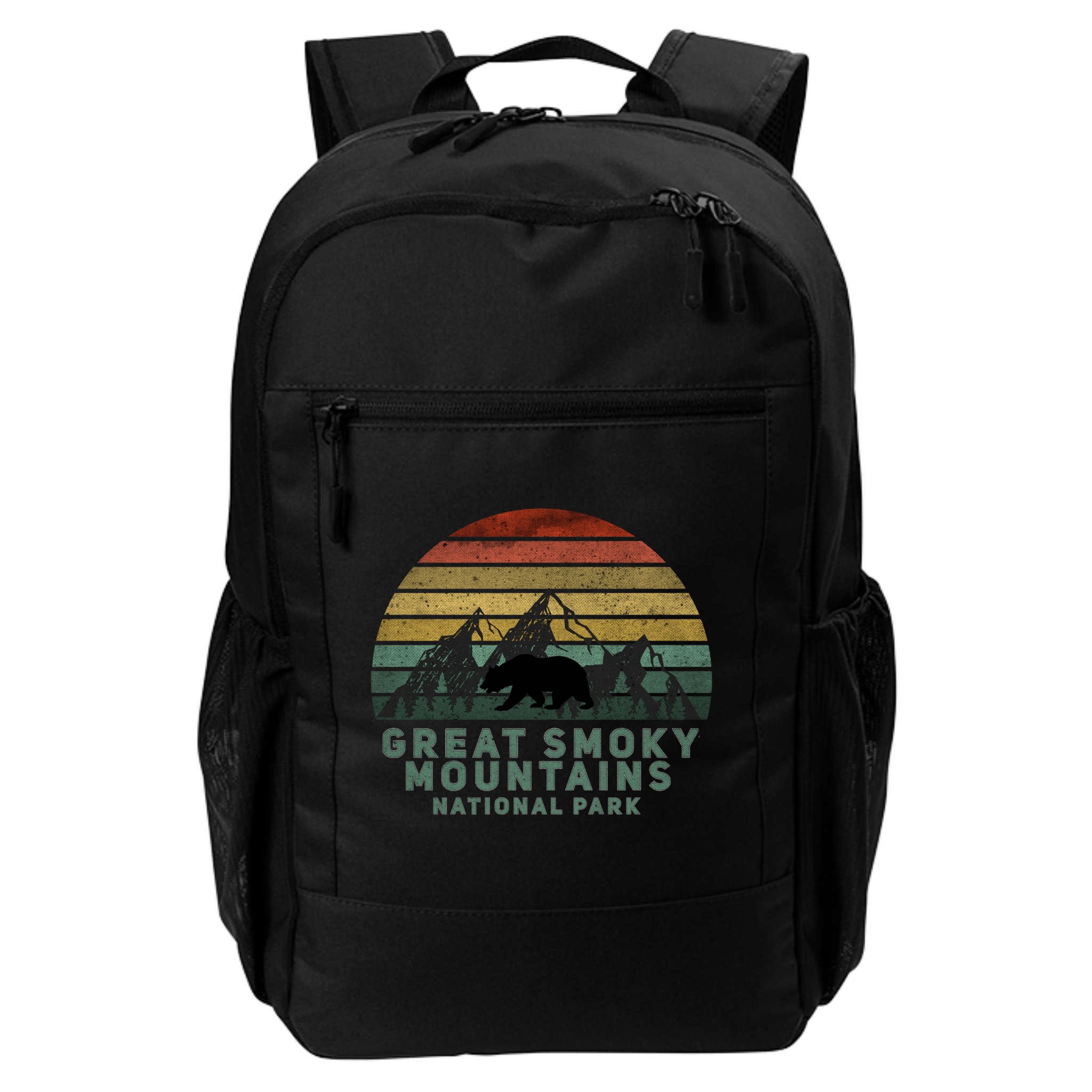Vintage Great Smoky Mountains National Park Bear Meaningful Gift Backpack
