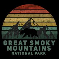 Vintage Great Smoky Mountains National Park Bear Meaningful Gift Backpack