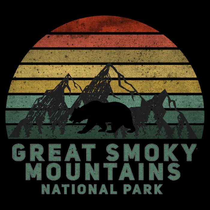 Vintage Great Smoky Mountains National Park Bear Meaningful Gift Backpack