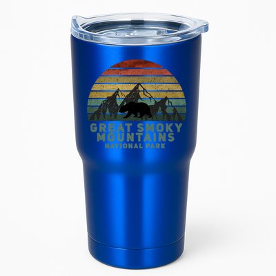 Vintage Great Smoky Mountains National Park Bear Meaningful Gift Tumbler