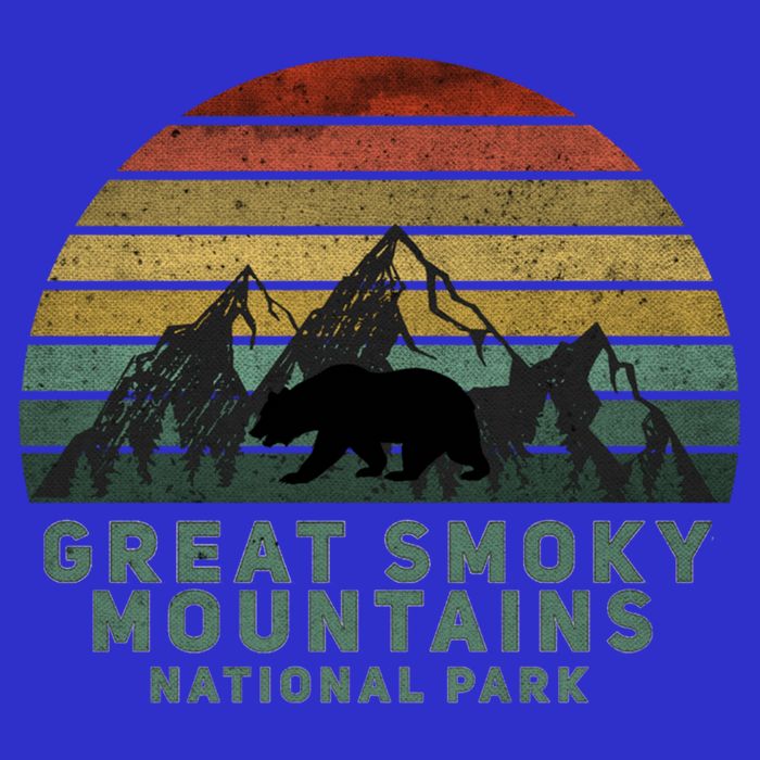 Vintage Great Smoky Mountains National Park Bear Meaningful Gift Baby Bodysuit