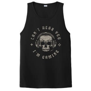 Video Games Skull Funny Gamer Gift Cant Hear You Im Gaming PosiCharge Competitor Tank