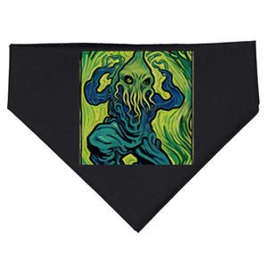 Van Gogh Style Cthulhu Lovecraft USA-Made Doggie Bandana