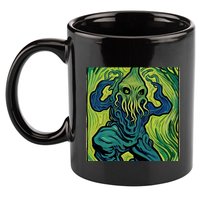 Van Gogh Style Cthulhu Lovecraft 11oz C Handle Ceramic Mug