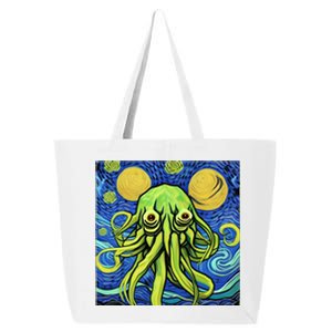 Van Gogh Style Cthulhu Lovecraft Starry Night 25L Jumbo Tote