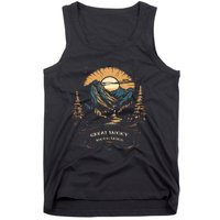 Vintage Great Smoky Mountains Retro Usa National Park Tank Top