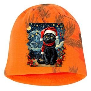 Van Gogh Starry Night Cat Funny Cat Christmas Kati - Camo Knit Beanie