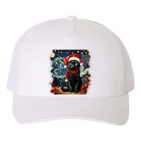 Van Gogh Starry Night Cat Funny Cat Christmas Yupoong Adult 5-Panel Trucker Hat