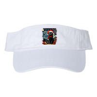 Van Gogh Starry Night Cat Funny Cat Christmas Valucap Bio-Washed Visor