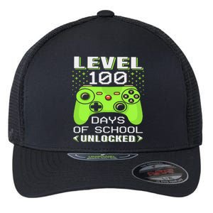 Video Gamer Student 100th Day Teacher 100 Days Of School Flexfit Unipanel Trucker Cap