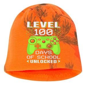 Video Gamer Student 100th Day Teacher 100 Days Of School Kati - Camo Knit Beanie