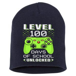 Video Gamer Student 100th Day Teacher 100 Days Of School Short Acrylic Beanie