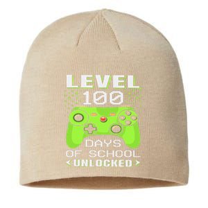 Video Gamer Student 100th Day Teacher 100 Days Of School Sustainable Beanie