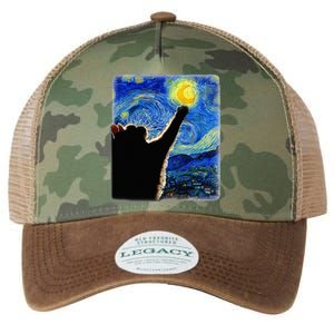 Van Gogh Starry Night Cat Legacy Tie Dye Trucker Hat