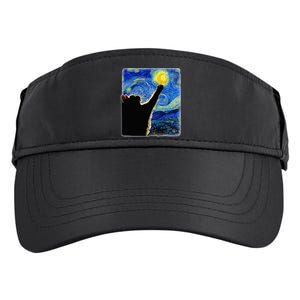 Van Gogh Starry Night Cat Adult Drive Performance Visor