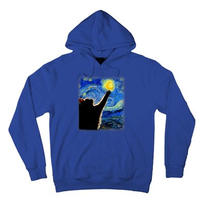 Van Gogh Starry Night Cat Hoodie