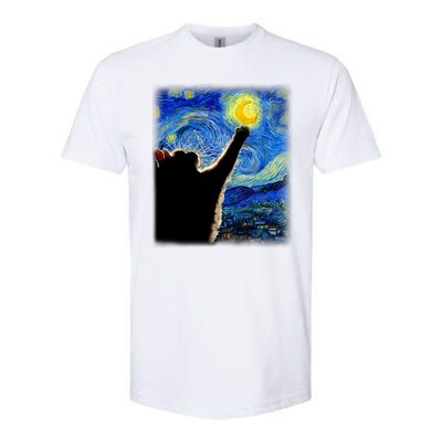 Van Gogh Starry Night Cat Softstyle CVC T-Shirt