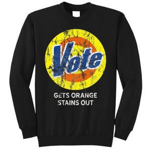 Vote Gets Stubborn Orange Stains Out Detergent Sweatshirt