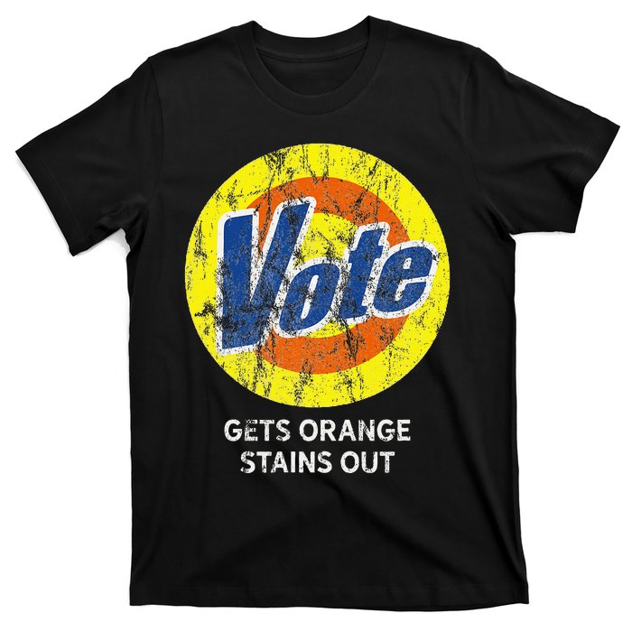 Vote Gets Stubborn Orange Stains Out Detergent T-Shirt