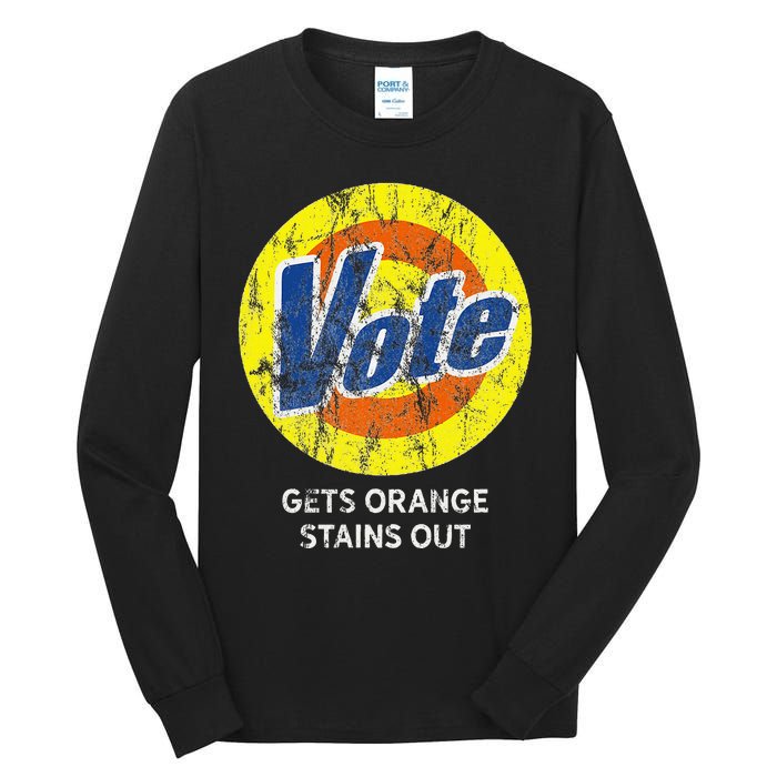 Vote Gets Stubborn Orange Stains Out Detergent Tall Long Sleeve T-Shirt