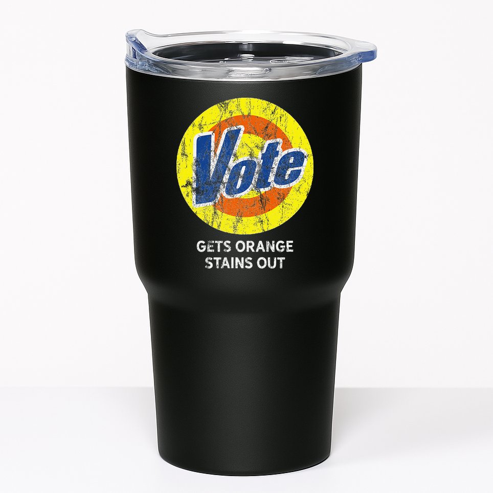 Vote Gets Stubborn Orange Stains Out Detergent Tumbler