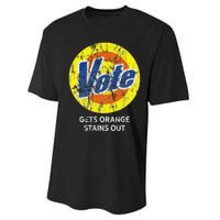 Vote Gets Stubborn Orange Stains Out Detergent Performance Sprint T-Shirt