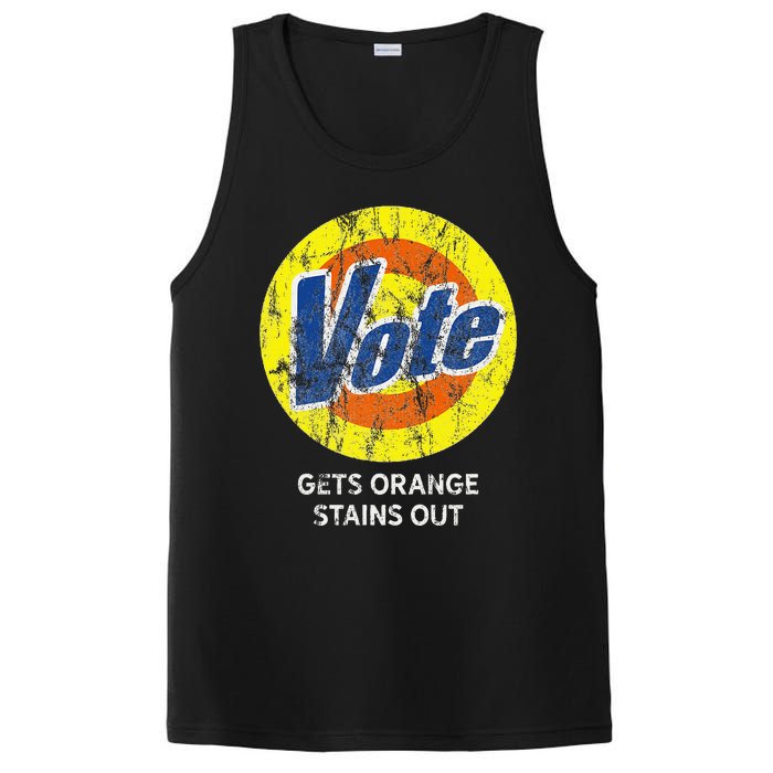 Vote Gets Stubborn Orange Stains Out Detergent PosiCharge Competitor Tank