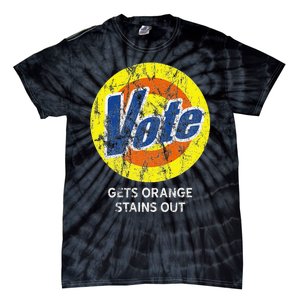 Vote Gets Stubborn Orange Stains Out Detergent Tie-Dye T-Shirt