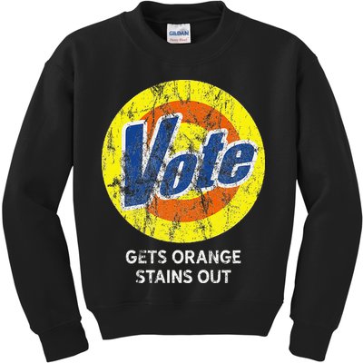 Vote Gets Stubborn Orange Stains Out Detergent Kids Sweatshirt