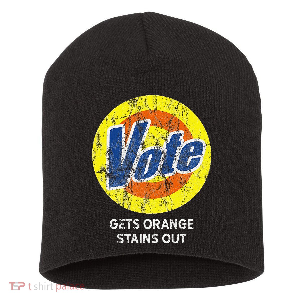 Vote Gets Stubborn Orange Stains Out Detergent Short Acrylic Beanie