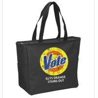 Vote Gets Stubborn Orange Stains Out Detergent Zip Tote Bag
