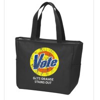 Vote Gets Stubborn Orange Stains Out Detergent Zip Tote Bag