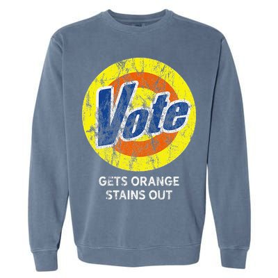 Vote Gets Stubborn Orange Stains Out Detergent Garment-Dyed Sweatshirt