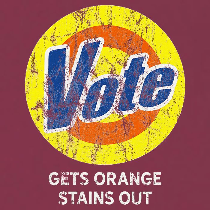 Vote Gets Stubborn Orange Stains Out Detergent 16oz Travel Tumbler