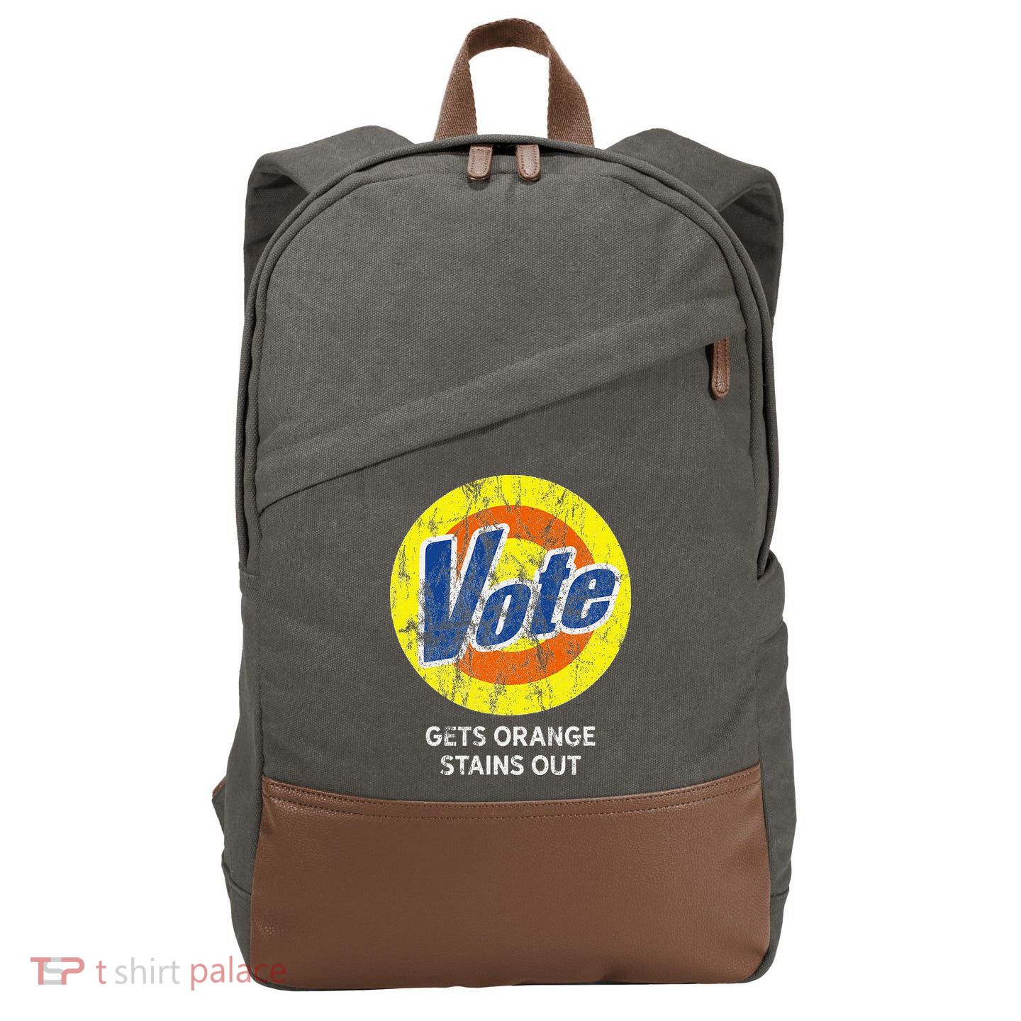 Vote Gets Stubborn Orange Stains Out Detergent Cotton Canvas Backpack