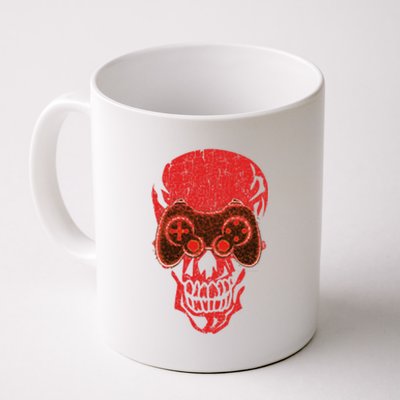 Video Game Skull Funny Gamer Skeleton Halloween Costume Gift Coffee Mug