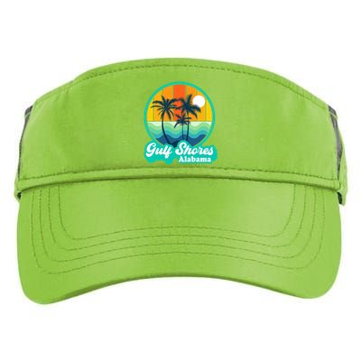 Vintage Gulf Shores Alabama Summer Vacation Beach Souvenirs Adult Drive Performance Visor