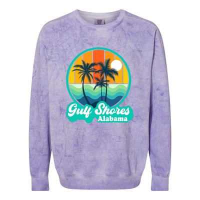 Vintage Gulf Shores Alabama Summer Vacation Beach Souvenirs Colorblast Crewneck Sweatshirt