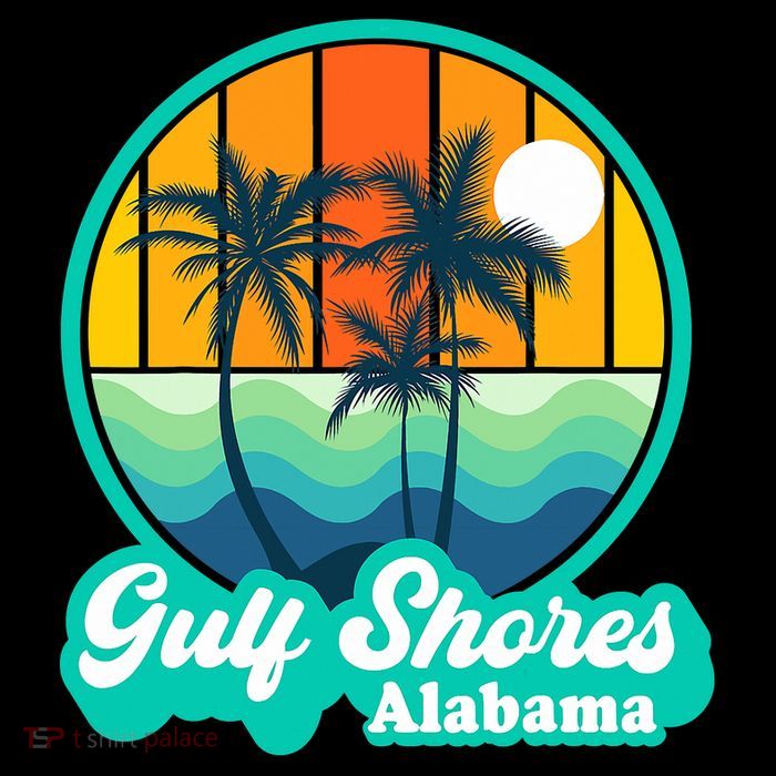 Vintage Gulf Shores Alabama Summer Vacation Beach Souvenirs T-Shirt