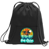 Vintage Gulf Shores Alabama Summer Vacation Beach Souvenirs Sweatshirt Cinch Pack Bag