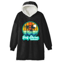 Vintage Gulf Shores Alabama Summer Vacation Beach Souvenirs Hooded Wearable Blanket