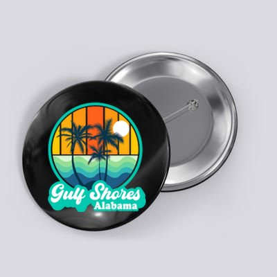 Vintage Gulf Shores Alabama Summer Vacation Beach Souvenirs Button