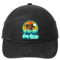 Vintage Gulf Shores Alabama Summer Vacation Beach Souvenirs 7-Panel Snapback Hat