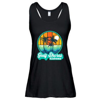 Vintage Gulf Shores Alabama Summer Vacation Beach Souvenirs Ladies Essential Flowy Tank