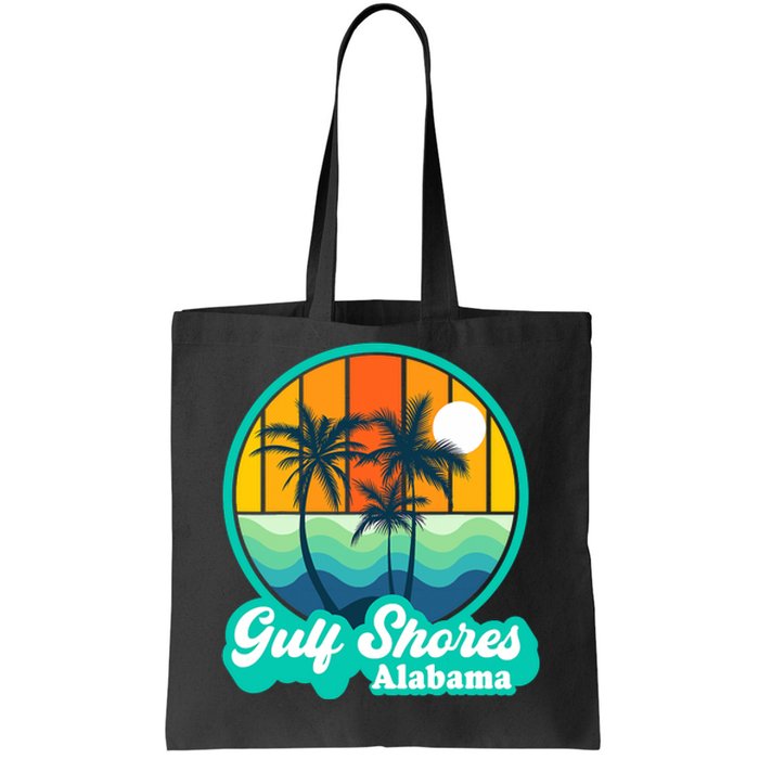 Vintage Gulf Shores Alabama Summer Vacation Beach Souvenirs Tote Bag