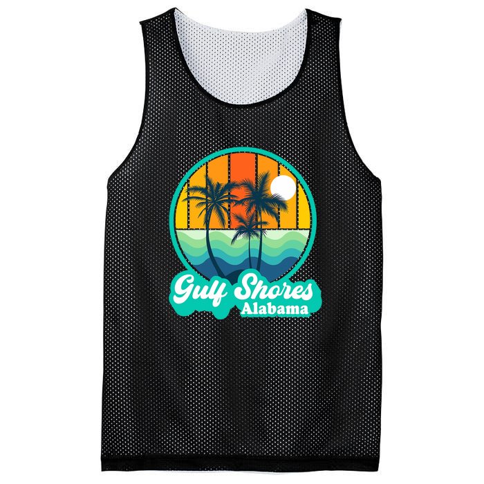 Vintage Gulf Shores Alabama Summer Vacation Beach Souvenirs Mesh Reversible Basketball Jersey Tank