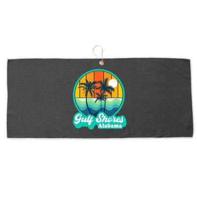 Vintage Gulf Shores Alabama Summer Vacation Beach Souvenirs Large Microfiber Waffle Golf Towel