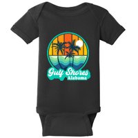 Vintage Gulf Shores Alabama Summer Vacation Beach Souvenirs Baby Bodysuit