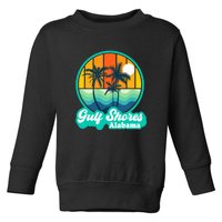 Vintage Gulf Shores Alabama Summer Vacation Beach Souvenirs Toddler Sweatshirt