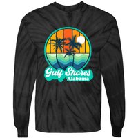 Vintage Gulf Shores Alabama Summer Vacation Beach Souvenirs Tie-Dye Long Sleeve Shirt